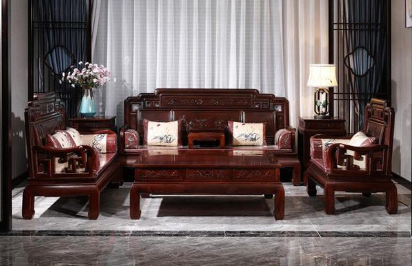 Solid wood sofa01